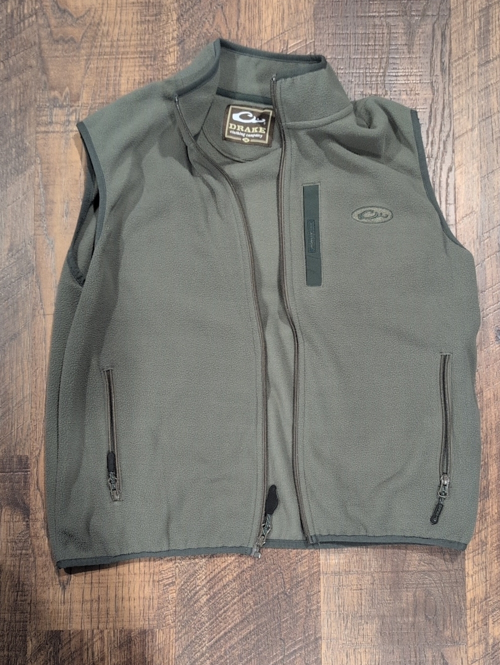 Drake Waterfowl Green Fleece Vest